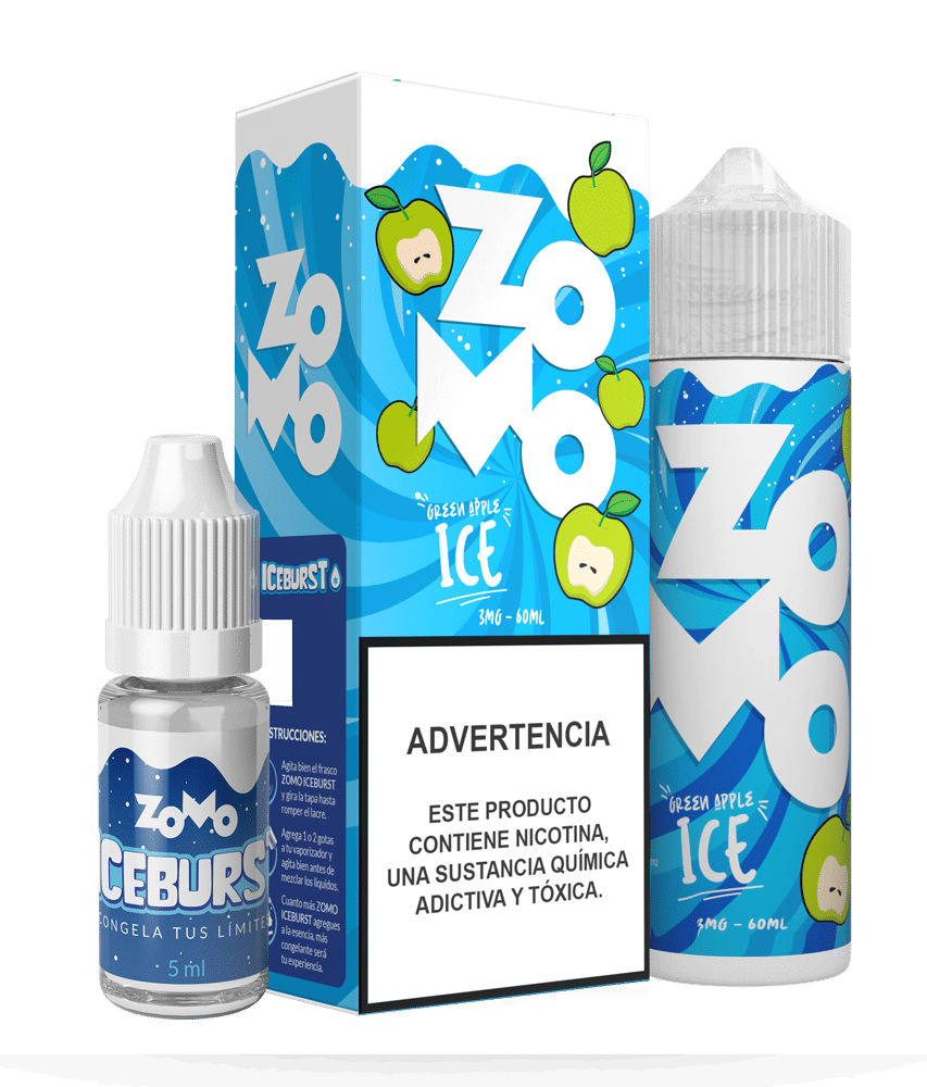 ESENCIA ZOMO 60ML 3MG GREEN APPLE ICE