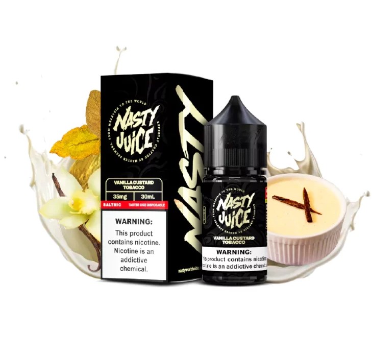 SALT NASTY 30ML 35MG SMOOTH VANILLA CUSTARD TOBACCO