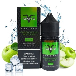 SALT IGNITE 30ML 35MG GREEN APPLE BLIZZARD
